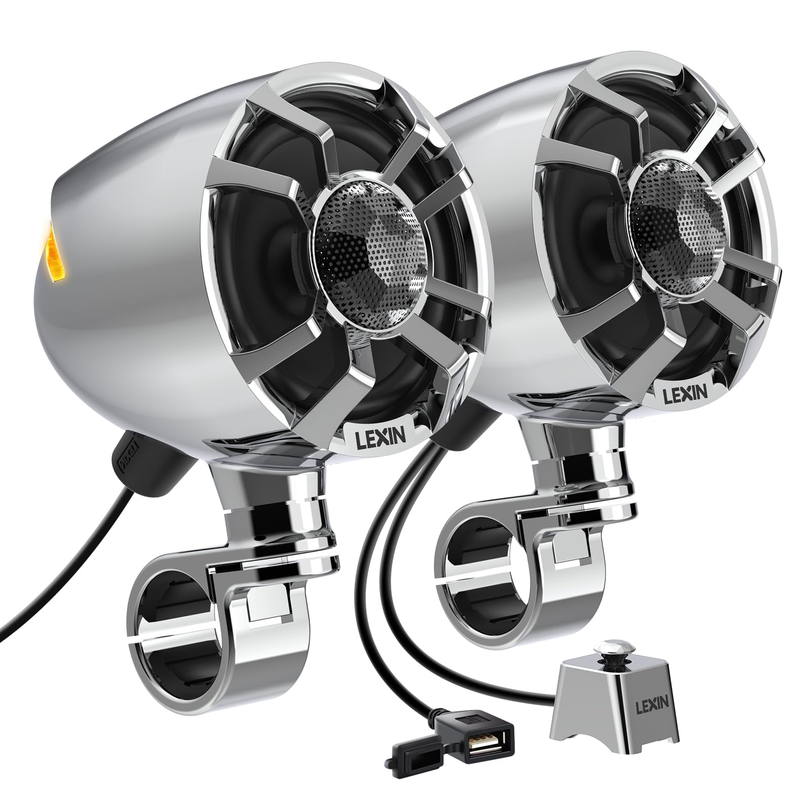 Motorcycle Handlebar Speakers LEXIN S35 200W Waterproof