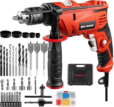 Enventor 900W Hammer Drill 0-3000RPM 13mm Chuck with 360° Handle + Case