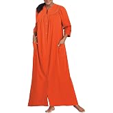 AmeriMark Women Full-Length Snap Front Terrycloth Long Bathrobe | Loose Absorbent Full-Coverage Plush Long Ankle Bath Robe