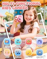CAMCLID Kids Camera Instant Print 1080P 32GB Pink 2.0" Screen view 2
