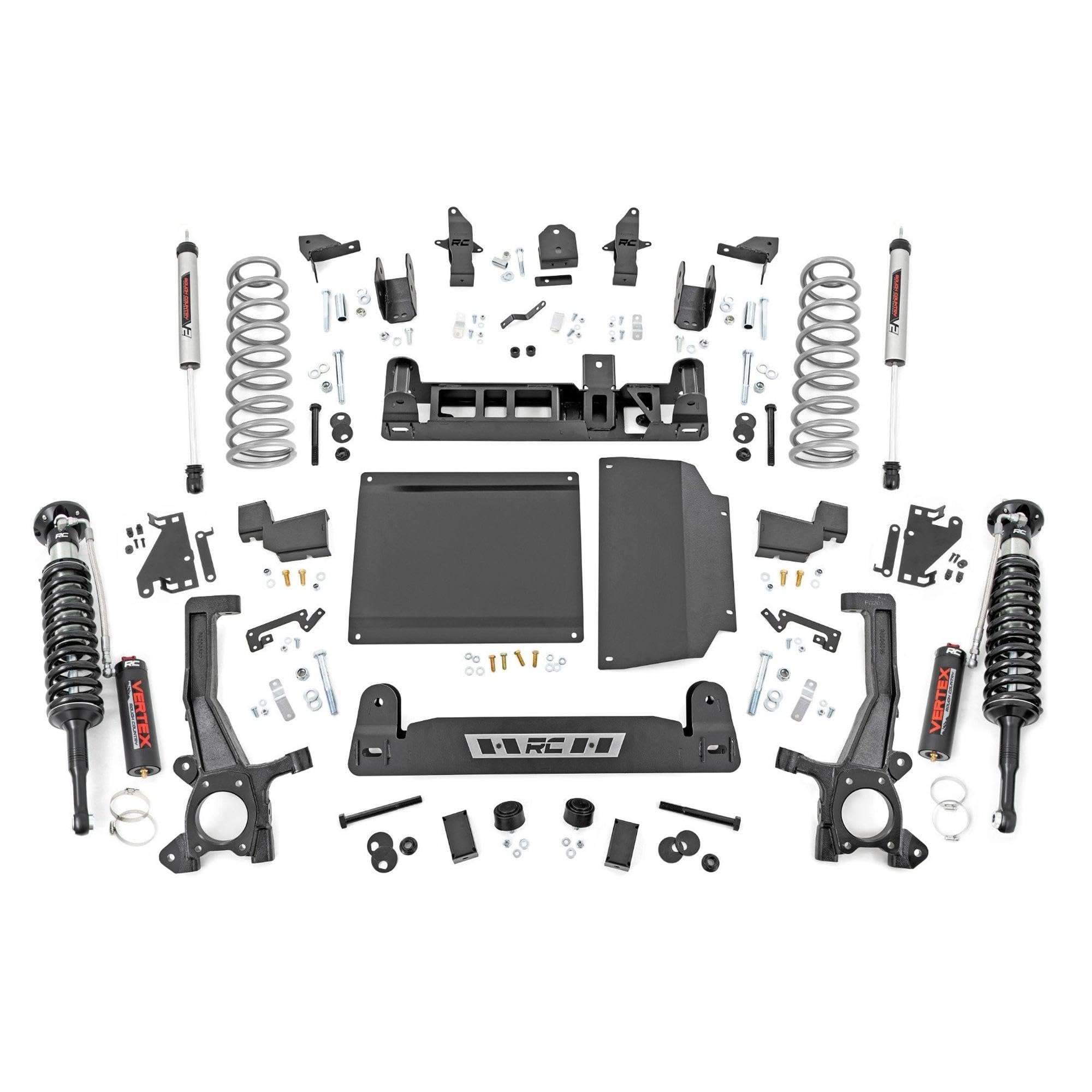 Photo 1 of *** PARTIAL SET *** Rough Country 6" Vertex Suspension Lift Kit for Toyota Tundra (2022-2025) - Vertex Adjustable Coilovers, V2 Rear Shocks
