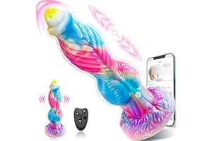 Thrusting Dildo Vibrator Sex Toys - 10.2" 4IN1 Upgraded App Remote Control Thick Dildos Multi-Modes, Horse Dragon Dildo Adult