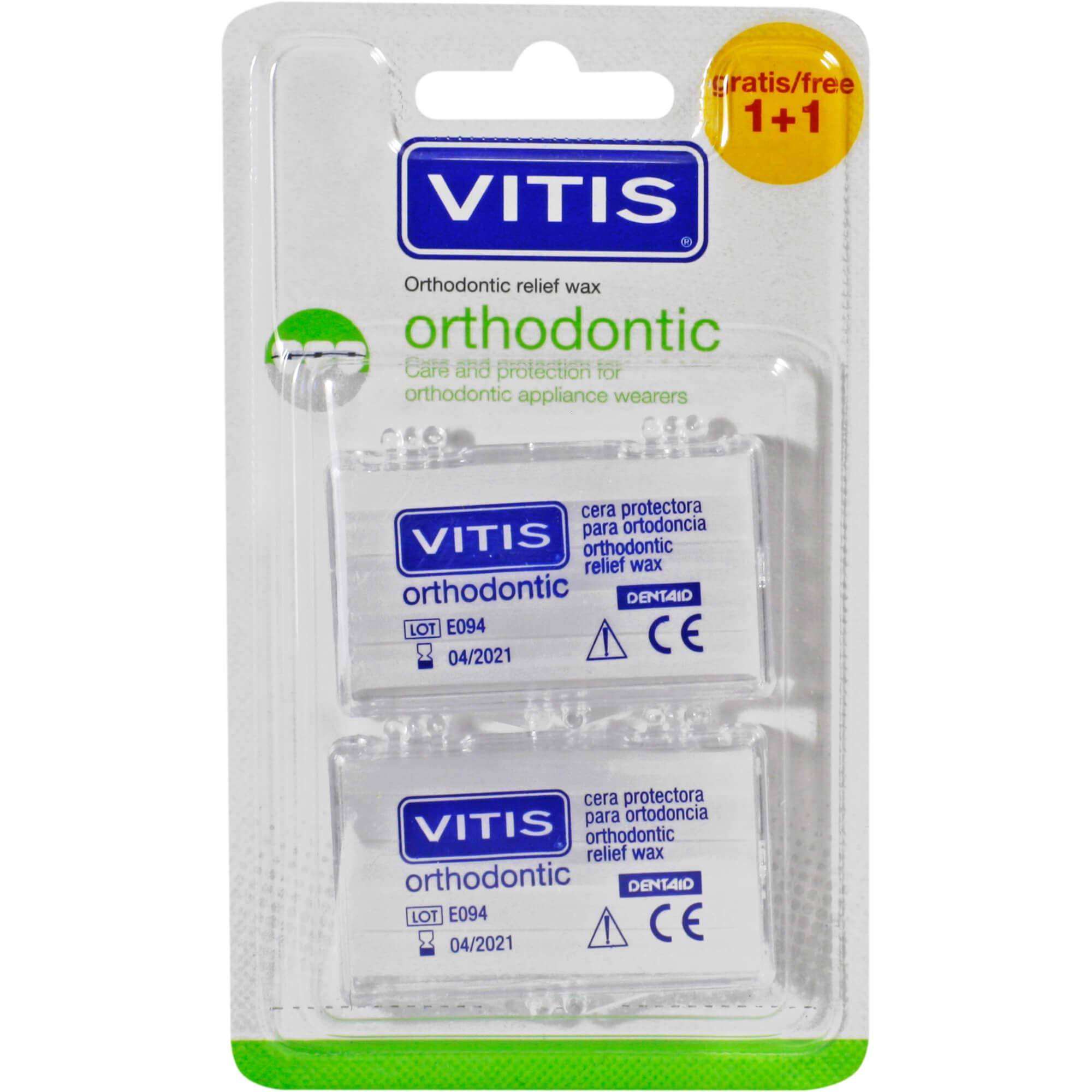 Vitis Orthodontic Wax Strips - Braces Wax for Irritation Relief, Gum Protection & Comfort, Covers Sharp Brackets & Wires, Easy-to-Use Orthodontic Wax