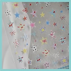 CESTSIREN Colorful Star Nail Art Stickers, Fashion
