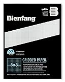 Bienfang Designer Grid Paper Pad, 8x8 Cross