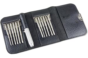 Syba SY-ACC65066 12-in-1 Mini Screwdriver Set for Small Gadget Repairs - Retail Packaging - Black