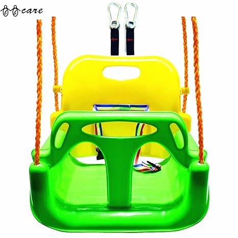 BBCare® 3-in1 Kinder und Teenager Schaukel mit Haken und Aufhänger Gürtel (Grün)