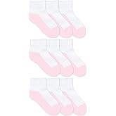 Jefferies Socks Boys Girls School Uniform Seamless Half Cushion Quarter Sport Socks 9 Pair Pack