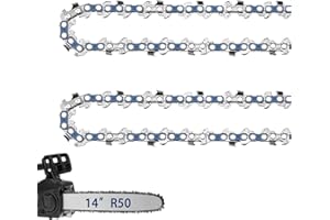 5 Pack 14 Inch Chainsaw Chain Fits Stihl 3/8" LP Pitch .043" Gauge 50 Drive Links, 14" Replacement Chain Fit for STIHL MS170,
