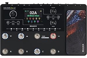 MOOER GE150 Max Li Battery Powered Guitar Amp Modelling Multi Effects 8-Footswitch Floor Guitar FX Processor with XLR stereo 