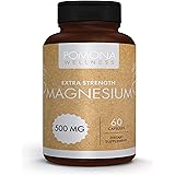 POMONA WELLNESS Extra Strength 500mg Magnesium Supplement: Supports Healthy Bones, Muscles & Teeth - Boosts Energy & Relaxati