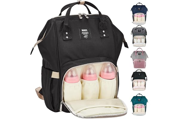 MUIFA Diaper Bag Multi-Function Waterproof Travel Backpack Nappy Bag for Baby Care with Insulated Pockets