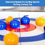 MEETOZ Curling Tabletop Game Indoor Garden Fun Family 10 Stones view 3