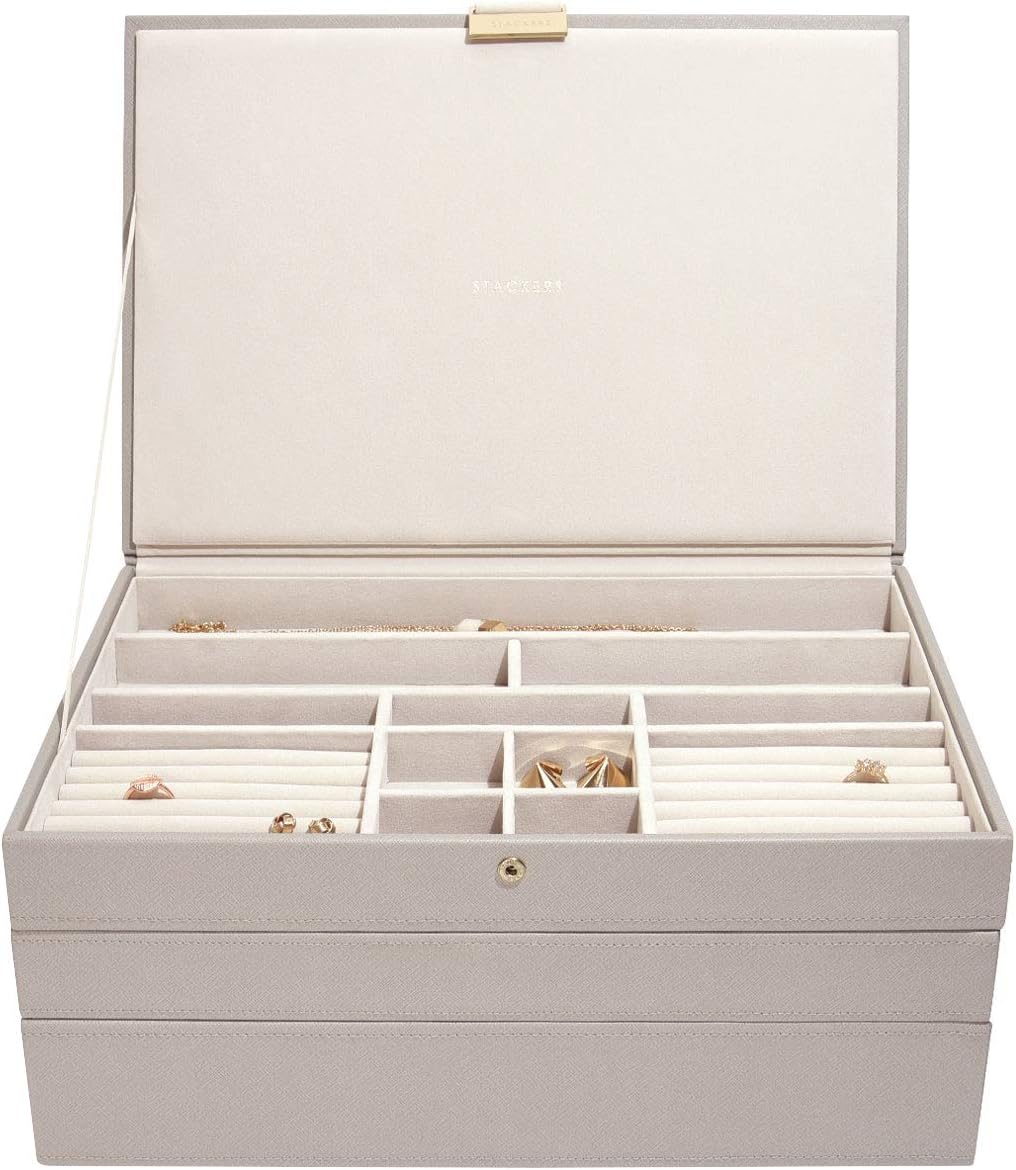 Stackers Taupe Supersize Jewellery Box Set of 3 Amazon.co.uk Kitchen