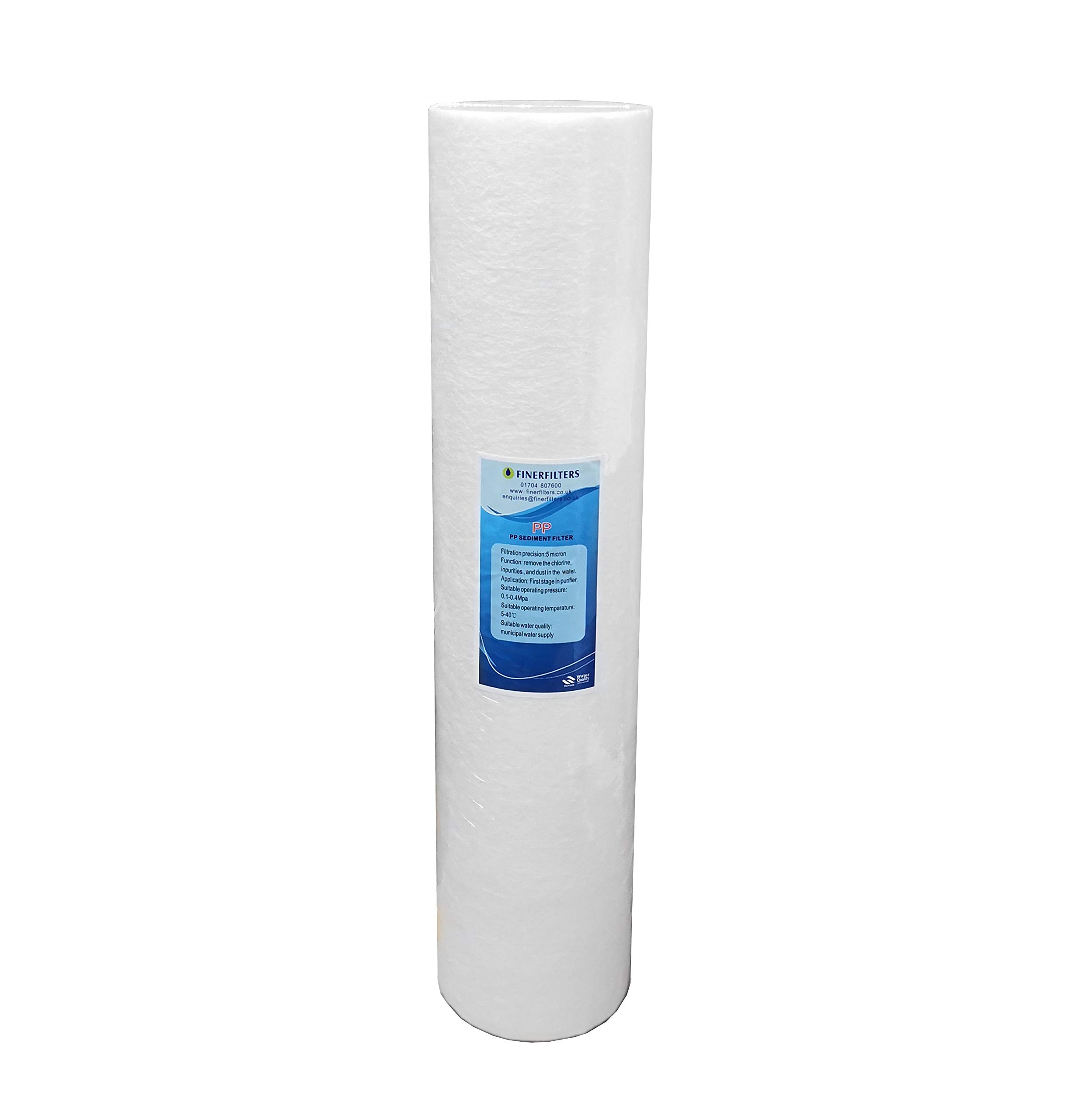 Finerfilters 20” x 4.5” Jumbo Sediment Filter 1 Micron