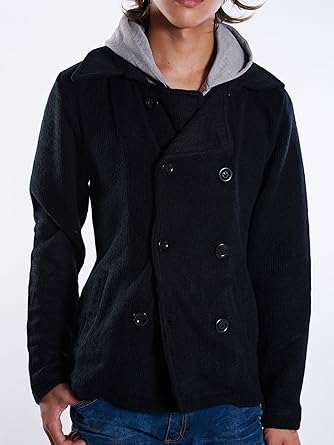 Amazon ブラック L ジャケット メンズ 秋物 アウター フード着脱