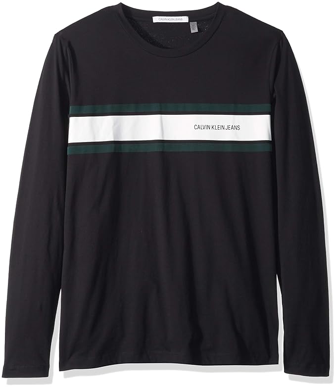 Calvin Klein CK 卡尔文克莱因 纯棉 男式圆领长袖T恤 S码3.3折$19.93 海淘转运到手约￥148