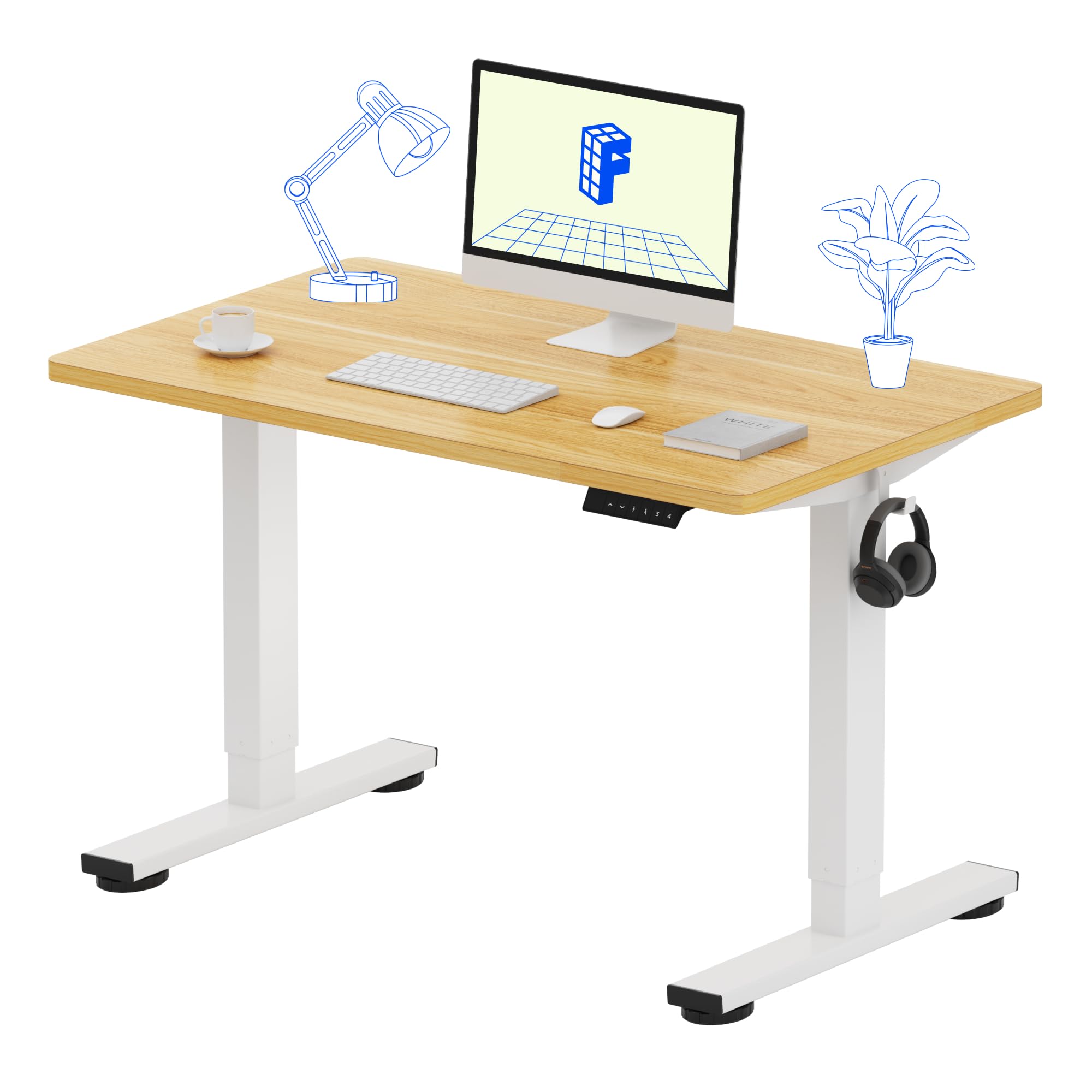 FLEXISPOT EN1 One-Piece Standing Desk 40 x 24