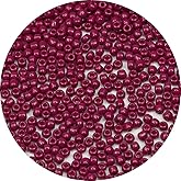 Bala&Fillic Magenta Color 4mm Seed Beads About 1200pcs/100Grams in Bag, 6/0 Glass Craft Beads for Making Bracelet and Necklace (Magenta)