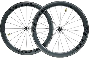 ELITEWHEELS Road Bike Carbon Wheels 700c Clincher 30/38/50/55/60/82mm Carbon Wheelset Tubeless Ready Cycling Wheel U Shape