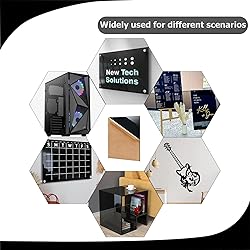Eszeoee 2 Pack 12'' x 16'' Opaque Black Acrylic