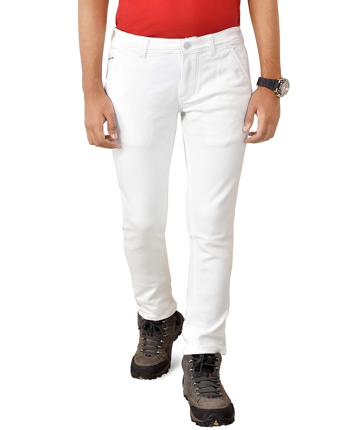 Buy IND Men's White Jeans Skinny Fit Jeans (28) at Amazon.in