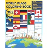 World flags coloring book: Discover all the flags of the world while having fun | Perfect for children and adults.