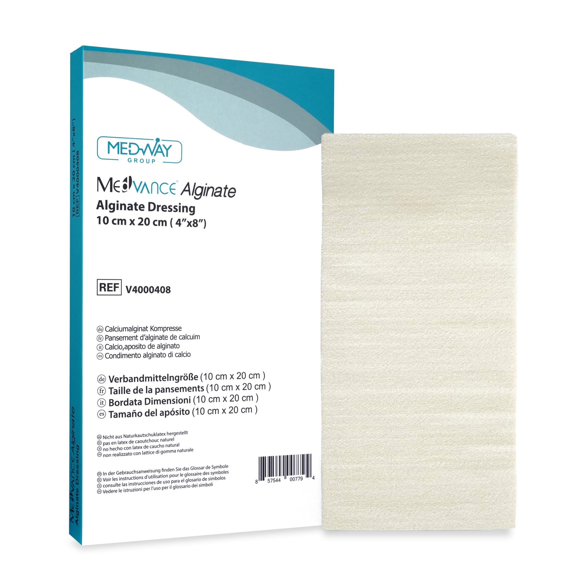 MedVance TM Alginate – Calcium Alginate Dressing 4"x8" Box of 5 dressings