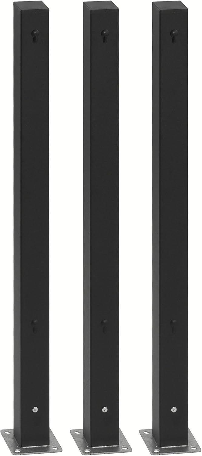 Gartenfreude Poste de Aluminio Marca, Incluye Vaina para Tornillo para