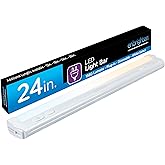 Enbrighten 24 inch Plug-in Under Cabinet Lights, 1560 Lumens, Five White Settings from (2700K-6500K), Full Range Dimmable, On