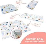 KandyToys Folding Road Baby Play Mat 1.98m x 1.48m Thick 10mm XPE Waterproof view 2