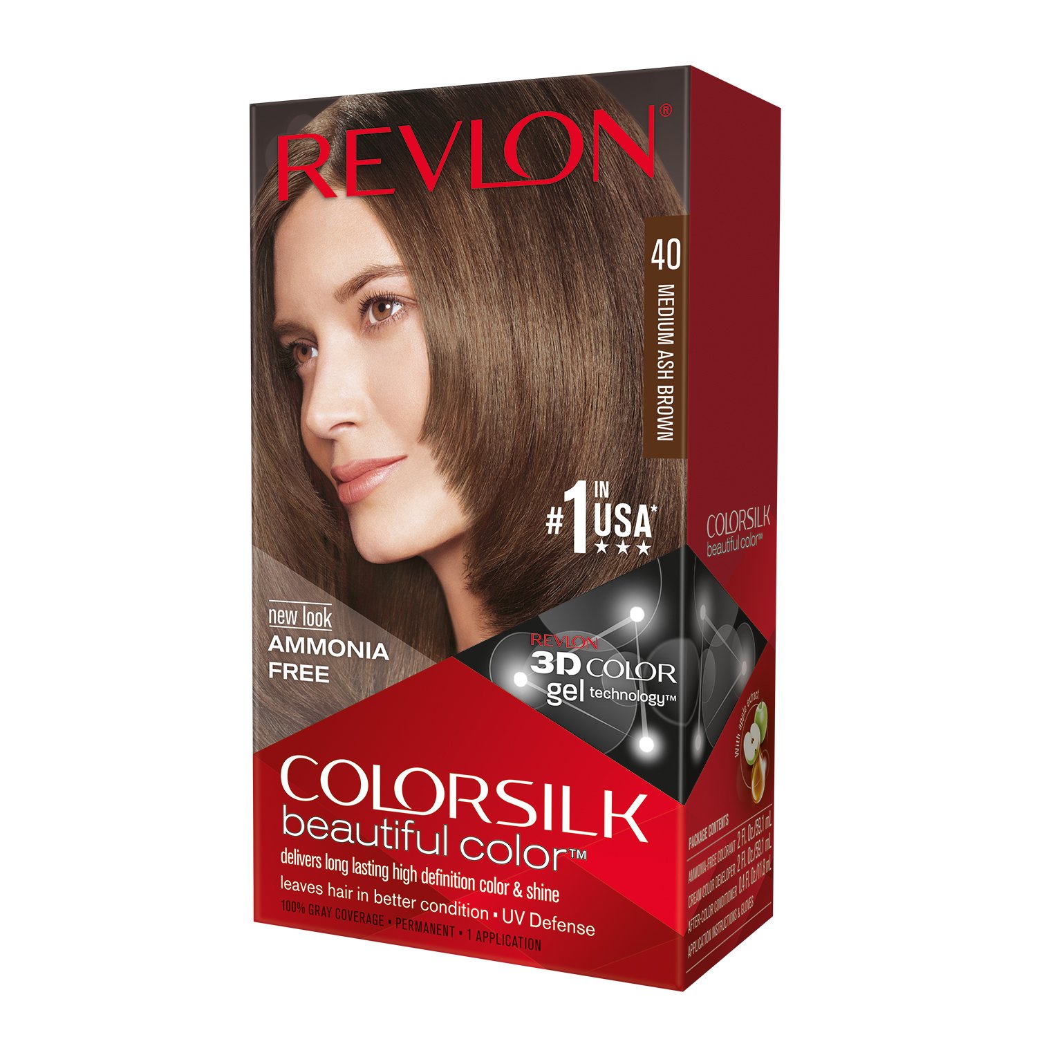 Amazon Com Revlon Colorsilk Haircolor Medium Ash Brown 40