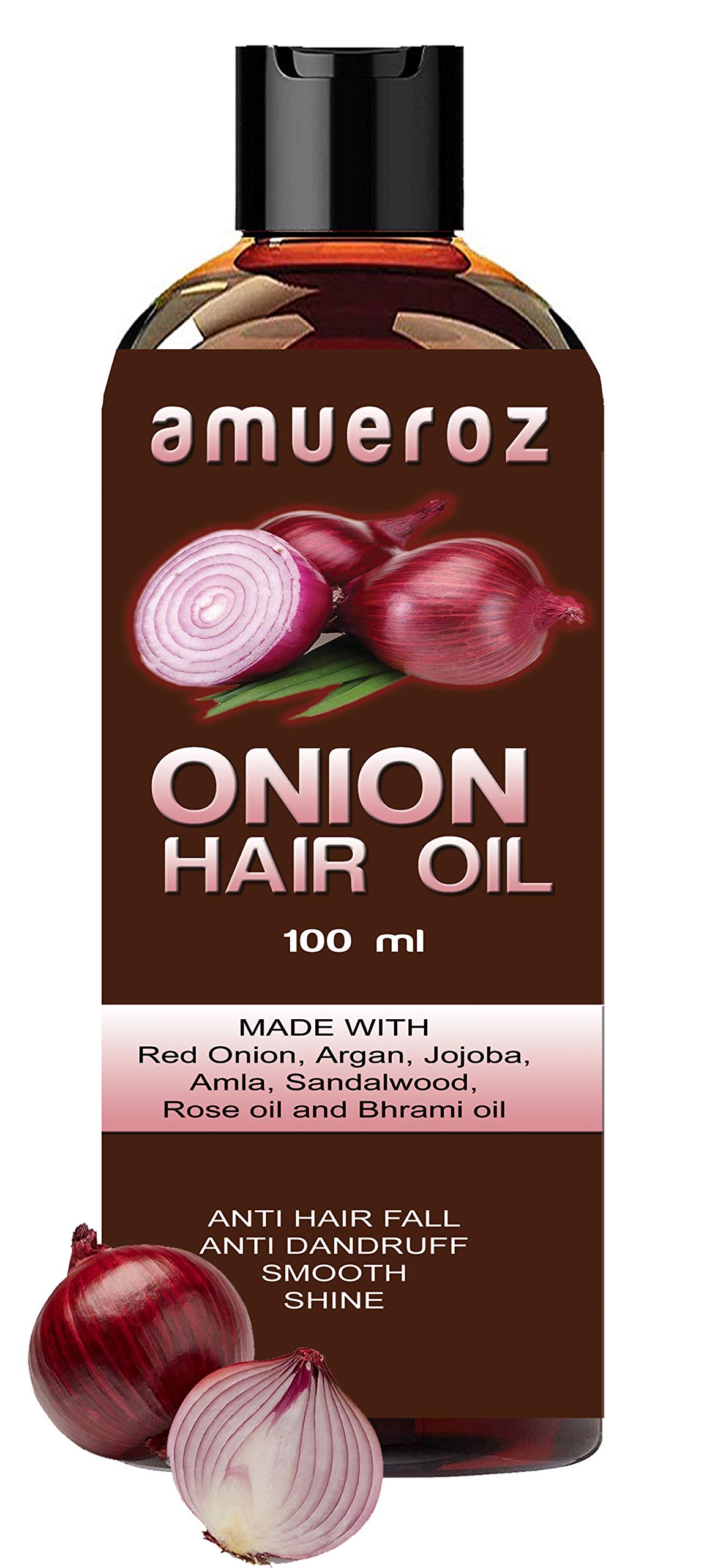 Amueroz Red Onion Hair Oil For Hair Growth Anti Hair Loss Relieves Stress Strong Healthy Hair 100 Ml Buy Online In Antigua And Barbuda At Antigua Desertcart Com Productid