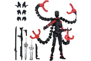PkghoKids Assembly Completed T13 Action Figure 3D Printed Multi-Jointed Movable T13 Lucky 13 Dummy 13 Nova 13 Robot 13 Action Figure Desktop Decorations for Game Lovers
