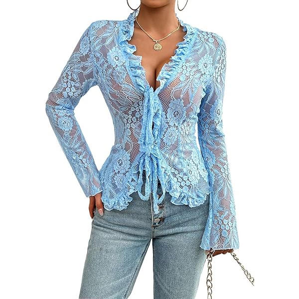 トップス anuke Vneck Lace Blouse ànuke online store（アンヌーク） / Vneck Lace BlouseVneck