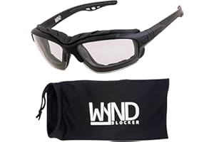 WYND Blocker Calvert Motorcycle Riding Glasses Extreme Sports Wrap Dry Eye Sunglasses (Model 338)