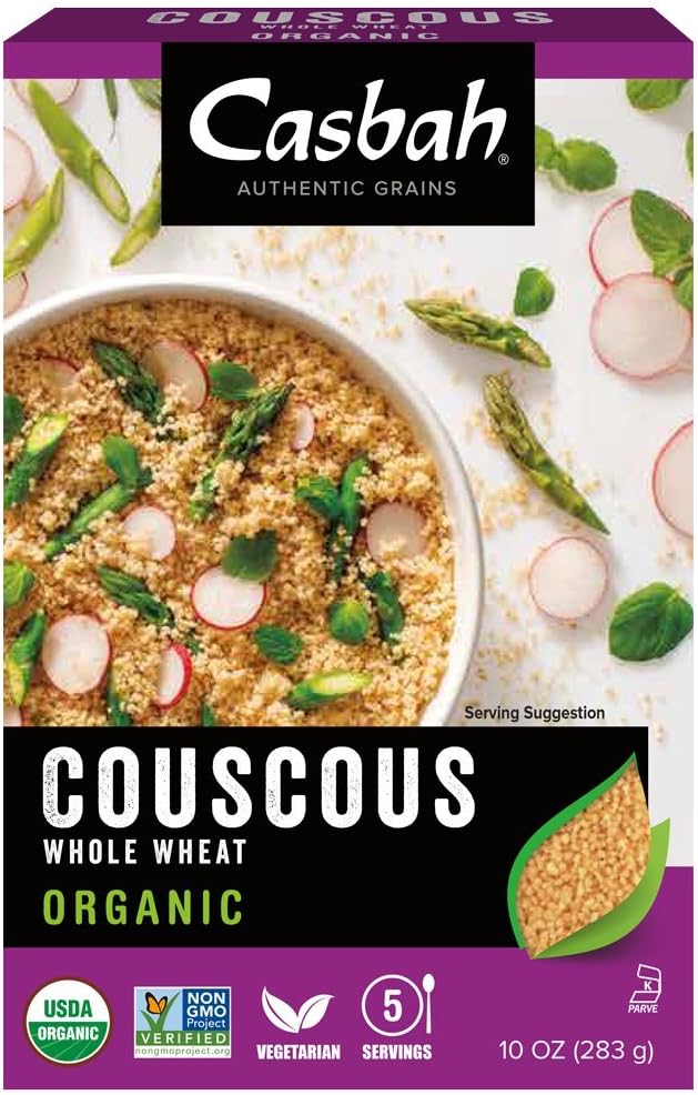 Casbah Couscous, Organic Whole Wheat, 10 Ounce (Pack of 12)