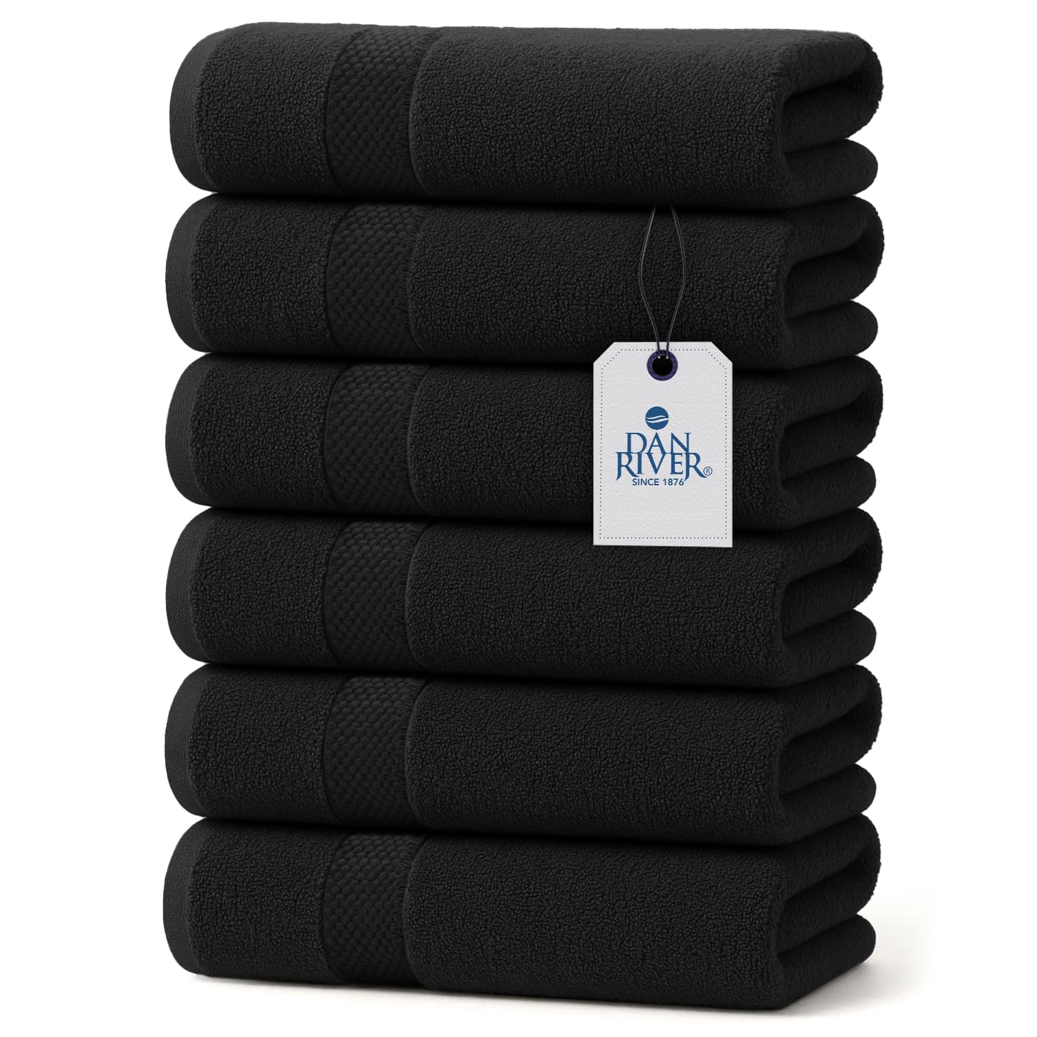 DAN RIVER 6-Pack Premium Hand Towels