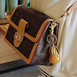 ZACAGO Pear Bag Charm for Women Keychain, Purse