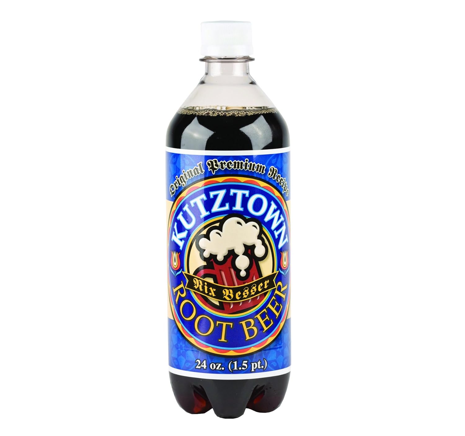 Amazon Com Kutztown Nix Besser Root Beer Pa Dutch Favorite Drink 24 Oz Bottles Pack Of 4 Grocery Gourmet Food