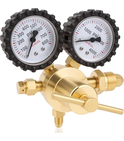 Oumefar 3-Set Brass CO2 Regulator Nut Kit – CGA-320 Thread – Includes Nut, Nipple & Washer – 15 MPa Rated – For Carbon Dioxide Regulators