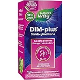 Nature's Way DIM-Plus, DIM Supplement, Supports Balanced Estrogen Metabolism*, Supports Estrogen Hormone Balance*, Diindolylmethane, 120 Vegan Capsules
