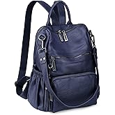 Uromee Travel Backpack Purse for Women Vegan Leather Ladies Fashion Tassel Shoulder Bag Convertible