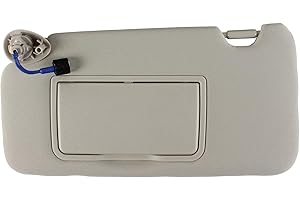PEVAST PEVEST Sun Visor with Lights&Mirror LH Driver Side-Platinum Gray Interior for Honda HR-V EX-L/EX/LX/Sport 2016-2022 | Replaces OE:83230-T7W-A12ZA, 83280-T7W-A11ZA (Honda HRV 16-22 Platinum Gray Left)