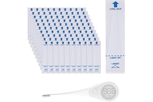 AJRWIIY 100 Pack Thermometer Probe Covers Compatible with Vicks - Disposable Thermometer Sleeves, Convenient to Use and Enhance Comfort, Clear Temperature Sheath Sleeves for Oral and Rectal