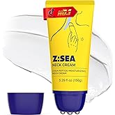 Z：SEA Neck Firming Cream with Roller, Anti-Aging Neck & Chest Cream with Multi Peptide + Collagen + Hyaluronic Acid + Ceramide, Pro-Xylane, Panthenol, Smooths Wrinkles & Fine Lines (5.29 FL OZ)