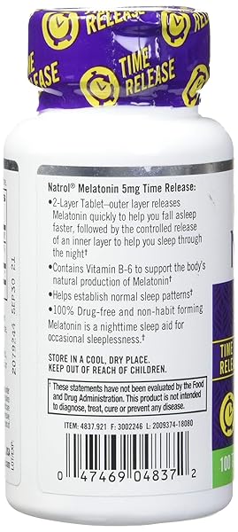 MELATONIN 5MG TIME RELEASE, 0.32 LB