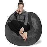 Sofa Sack - Bean Bags Plush, Ultra Soft Memory Bean Bag Chair with Microsuede Cover Stuffed Foam Filled Furniture and Accesso