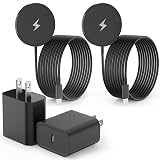 Magnetic Wireless Charger for iPhone 16, 2Pack 10FT 15W Fast Mag-Safe Charger, Wireless Charging Pad with USB C Fast Charging Block for iPhone 16 Pro Max/15/14/13/12/Plus/Pro/Pro Max,AirPods 3/2/Pro 2