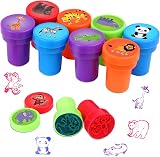 OSDUE 10Pcs Assorted Self-Inking Stamps for Arts Crafts Party Favors view 9